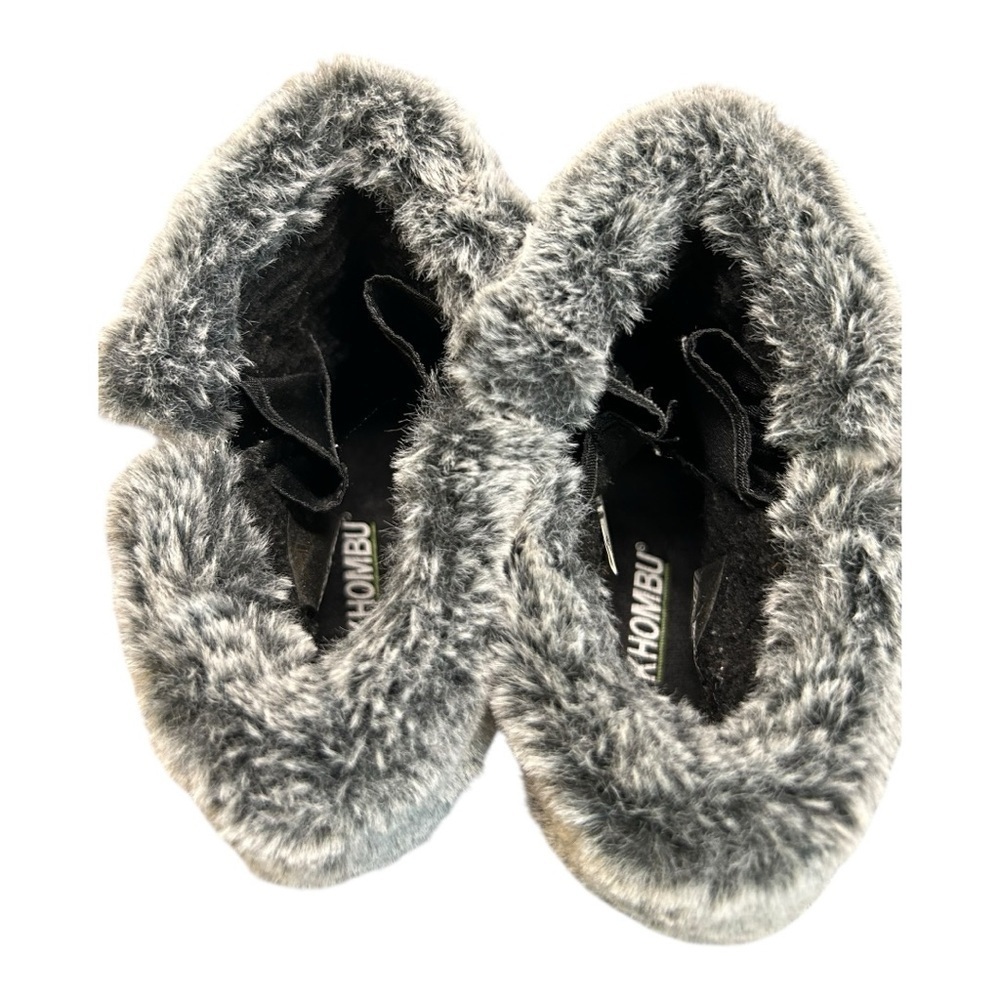 Khombu Women's Jessica Ankle Boots Faux Fur Shearling Lining size 9 - Picture 7 of 11
